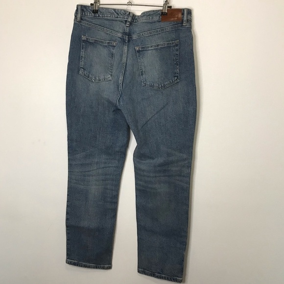 Lauren Ralph Lauren Black Label Med Wash High Rise Stretch Straight Leg size 14 - Picture 7 of 13